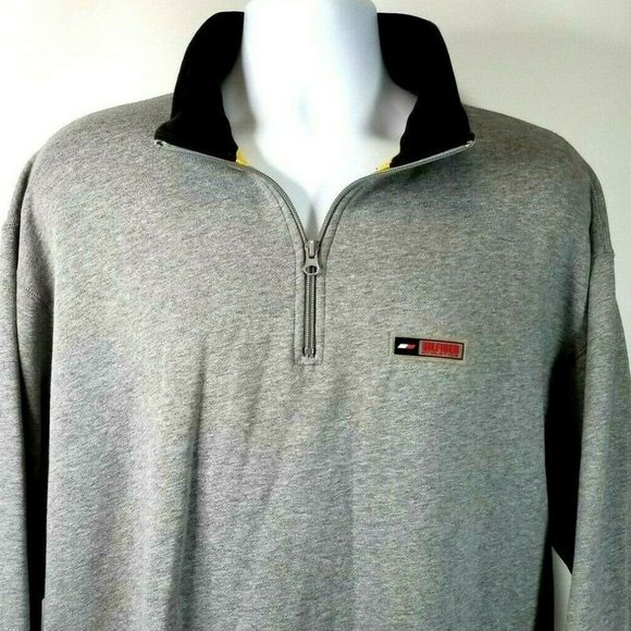 Gray Pull Over Collared 1/4 Zip Jacket N21-0041P - Picture 1 of 5
